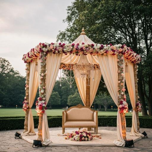 Luxury wedding decoration